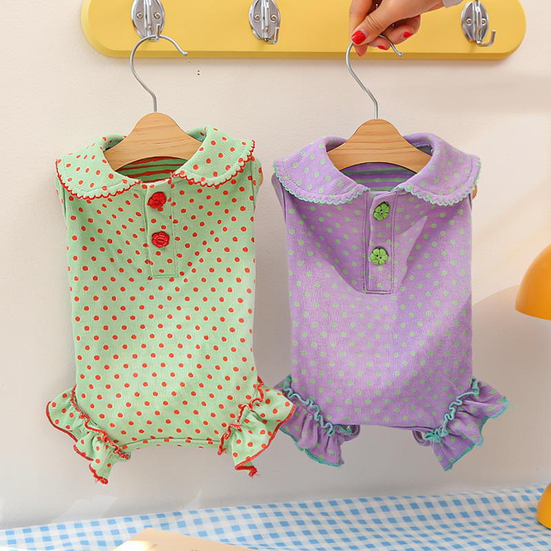 Summer Clothing Wraps - Baumwoll-Hundeoutfit für Frühling und Sommer mit